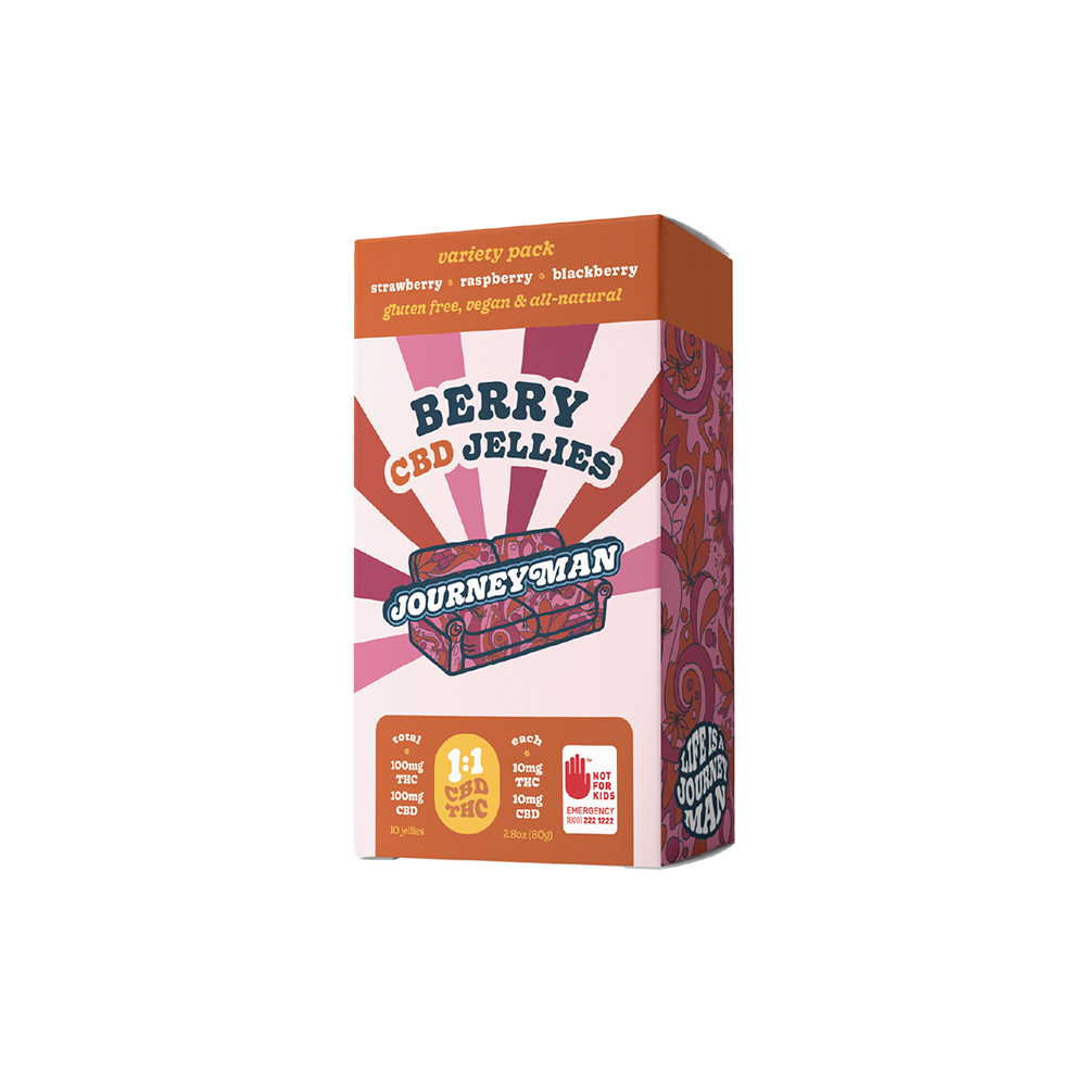 1:1 Berry CBD Jellies (100mg CBD/100mg THC)